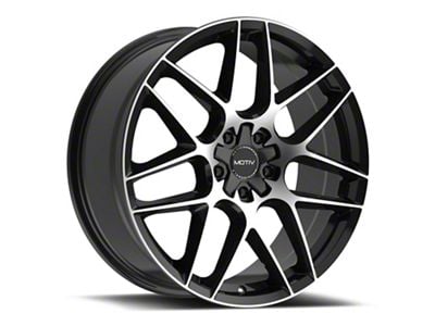 Motiv Foil Gloss Black Machined Wheel; 18x8 (08-23 RWD Challenger, Excluding Widebody)