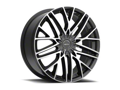 Motiv Maven Gloss Black Machined Wheel; 22x9 (11-23 RWD Charger, Excluding Widebody)