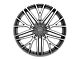 Motiv Maven Gloss Black Machined Wheel; 22x9 (11-23 RWD Charger, Excluding Widebody)