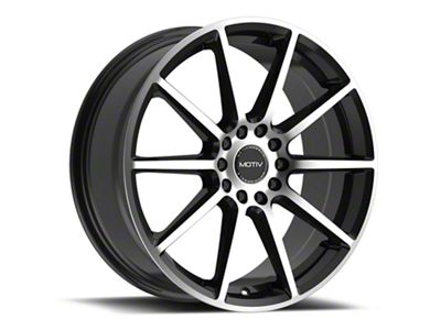 Motiv Elicit Gloss Black Machined Wheel; 18x7.5 (21-24 Mustang Mach-E, Excluding GT)