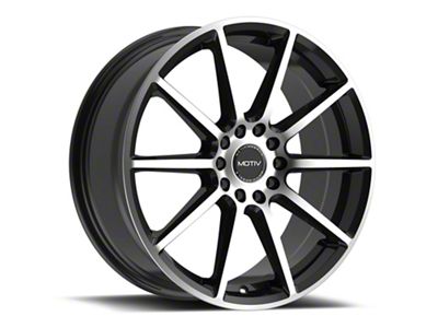 Motiv Elicit Gloss Black Machined Wheel; 18x7.5; 40mm Offset (21-25 Mustang Mach-E, Excluding GT)