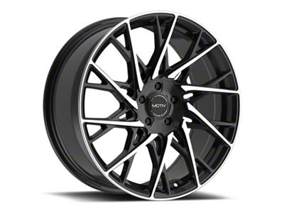 Motiv Maestro Gloss Black Machined Wheel; 18x8; 40mm Offset (21-25 Mustang Mach-E, Excluding GT)