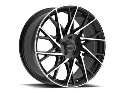 Motiv Maestro Gloss Black Machined Wheel; 18x8 (21-24 Mustang Mach-E, Excluding GT)