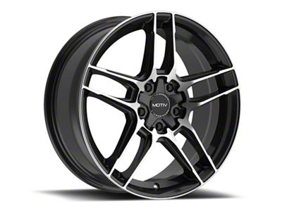 Motiv Matic Gloss Black Machined Wheel; 18x7.5; 40mm Offset (21-25 Mustang Mach-E, Excluding GT)