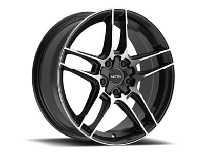 Motiv Matic Gloss Black Machined Wheel; 18x7.5 (21-24 Mustang Mach-E, Excluding GT)