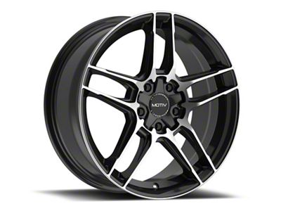 Motiv Matic Gloss Black Machined Wheel; 19x8.5; 40mm Offset (21-25 Mustang Mach-E)