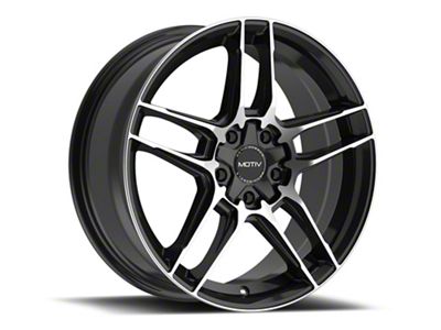 Motiv Matic Gloss Black Machined Wheel; 19x8.5 (21-24 Mustang Mach-E)