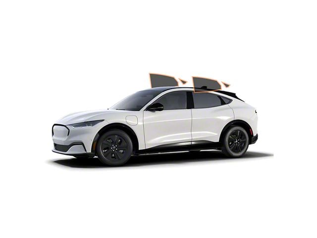 MotoShield Pro Rear Driver/Passenger Window Tint; 25% (21-24 Mustang Mach-E)