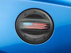 MP Concepts Old Glory Fuel Door; Matte Black (16-24 Camaro)