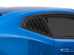 MP Concepts Quarter Window Louvers; Matte Black (16-24 Camaro Coupe)