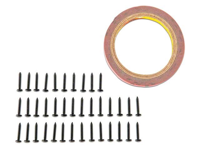 Front Inner Fender Hardware Kit – 52pc Bolt & Clip Set For 1969 Camaro Wheelhouse Skirt