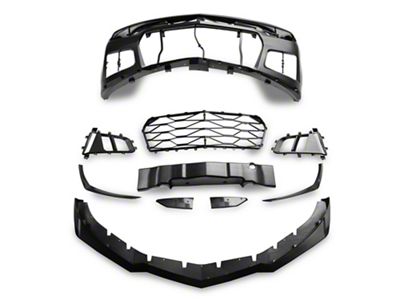 MP Concepts ZL1 1LE Style Front Bumper with DRL; Unpainted (19-24 Camaro w/ Factory Halogen Headlights, Excluding ZL1)