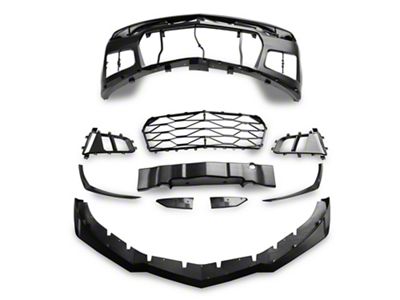 MP Concepts ZL1 1LE Style Front Bumper with DRL; Unpainted (19-24 Camaro w/ Factory LED Headlights, Excluding ZL1)