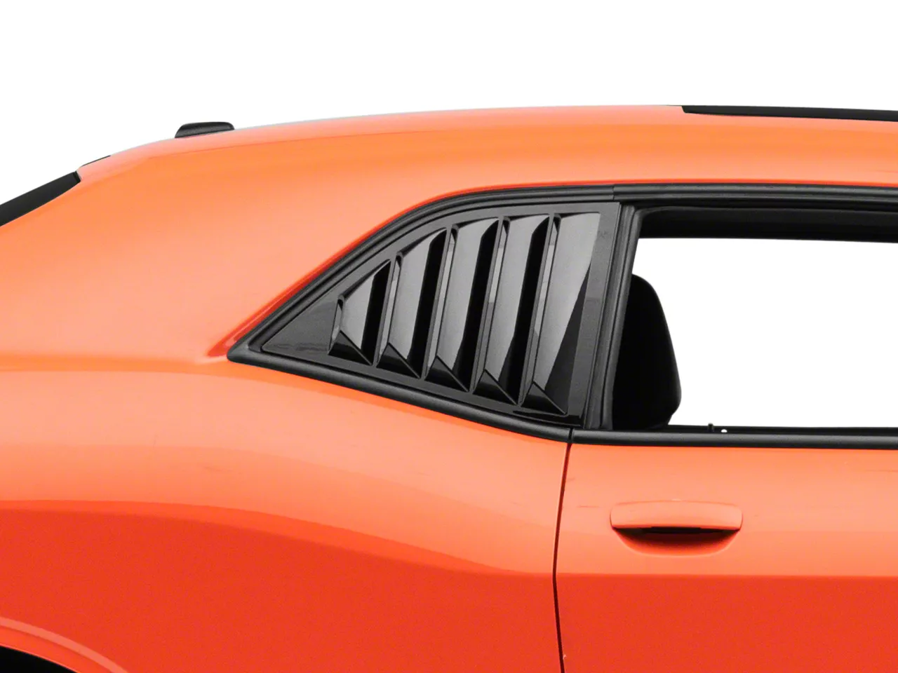 MP Concepts Challenger Quarter Window Louvers; Gloss Black CH4983