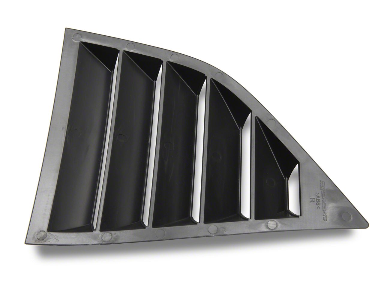 MP Concepts Challenger Quarter Window Louvers; Gloss Black CH4983