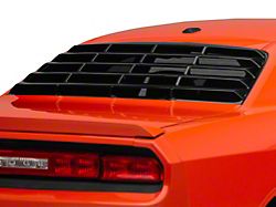 MP Concepts Rear Window Louvers; Gloss Black (08-23 Challenger)