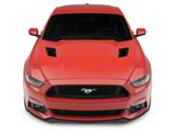 MP Concepts Hood Vent Louvers; Gloss Black (15-17 Mustang EcoBoost, V6)