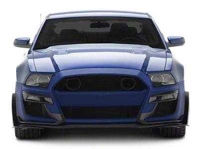 MP Concepts GT500 Style Front Bumper; Unpainted (13-14 Mustang GT, V6)