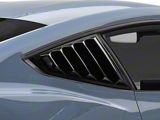 MP Concepts Quarter Window Louvers; Gloss Black (24-25 Mustang Fastback)