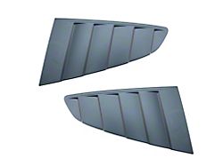 MP Concepts Quarter Window Louvers; Matte Black (15-23 Mustang Fastback)