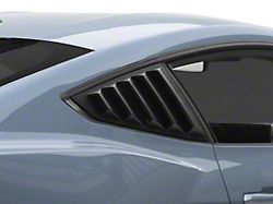 MP Concepts Quarter Window Louvers; Matte Black (24-25 Mustang Fastback)