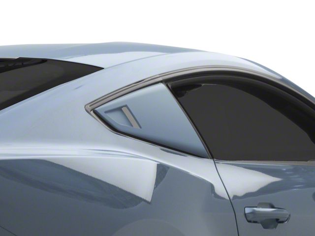 MP Concepts Quarter Window Scoops; Unpainted (2024 Mustang Fastback)