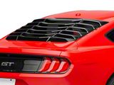 MP Concepts Rear Window Louvers; Gloss Black (15-25 Mustang Fastback)