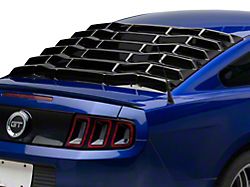 MP Concepts Rear Window Louvers; Gloss Black (05-14 Mustang Coupe)