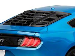 MP Concepts Rear Window Louvers; Matte Black (15-24 Mustang Fastback)