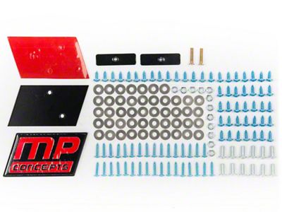 MP Concepts Replacement GT500 Style Front Bumper Hardware Kit for 409490 Only (18-23 Mustang GT, EcoBoost)