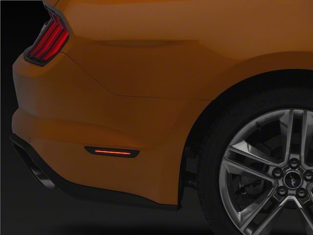 Smoked White LED Rear Side Marker Lights – For 2010-2014 Ford Mustang – Pair