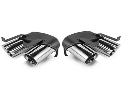 MP Concepts GT350 Style Rear Diffuser Quad Exhaust Tips (15-17 Mustang GT Premium, EcoBoost Premium)