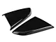 MP Concepts Quarter Window Scoops; Gloss Black (15-23 Mustang Fastback)