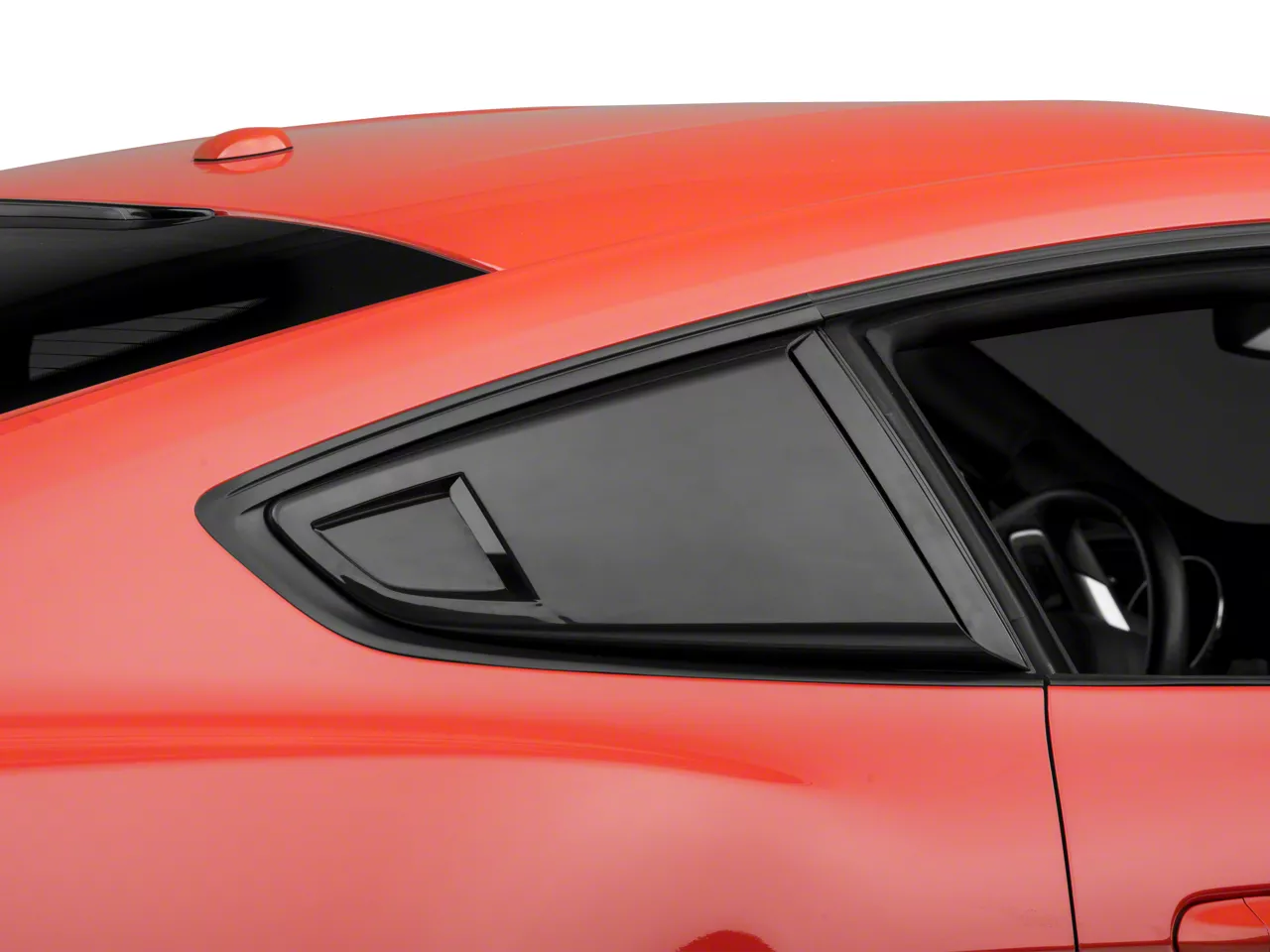 【Raucohouse】Haven shearing reversible mustang MP Concepts Mustang Quarter Window Scoops; Unpainted 398114