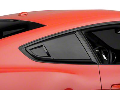 MP Concepts Quarter Window Scoops; Unpainted (15-23 Mustang Fastback)