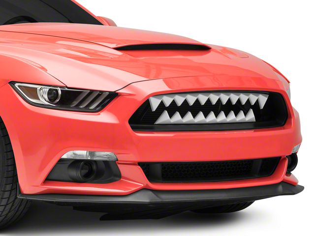 Shark Bite Grille with Red LED Lighting (15-17 Mustang GT, EcoBoost, V6)