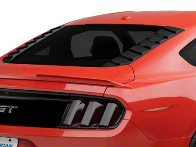 MP Concepts Sport Rear Window Louvers; Matte Black (15-25 Mustang Fastback)