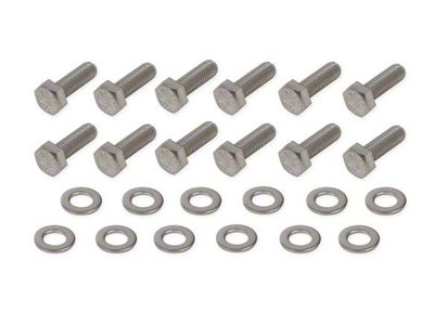 Mr. Gasket Engine Block Rear Cover Bolt Set; Stainless Steel (10-15 V8 Camaro)