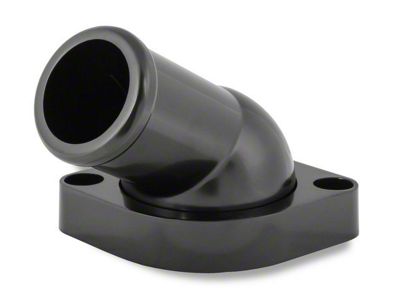 Mr. Gasket LS Water Neck Swivel; 30-Degree Angle; Black (10-15 V8 Camaro)