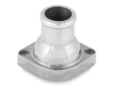 Mr. Gasket LS Water Neck Swivel; Straight; Polished (10-15 V8 Camaro)