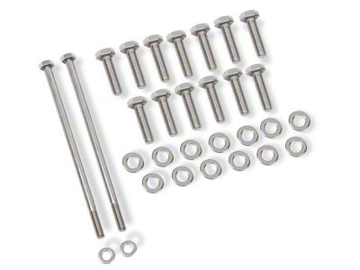 Mr. Gasket Oil Pan Bolt Set; Polished Stainless Steel (10-15 V8 Camaro)