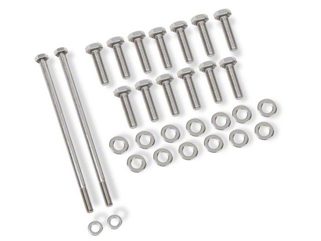 Mr. Gasket Oil Pan Bolt Set; Stainless Steel (10-15 V8 Camaro)