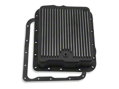 Mr. Gasket THM700/4L60-E Transmission Oil Pan; Black Aluminum (93-02 Camaro)