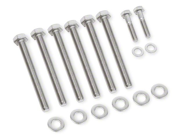 Mr. Gasket Water Pump Bolt Set; Stainless Steel (10-15 V8 Camaro)