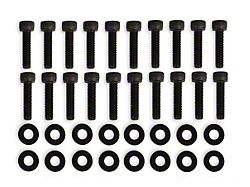 Mr. Gasket Replacement Fabricated Valve Cover Hardware; Black (08-23 V8 HEMI Challenger)