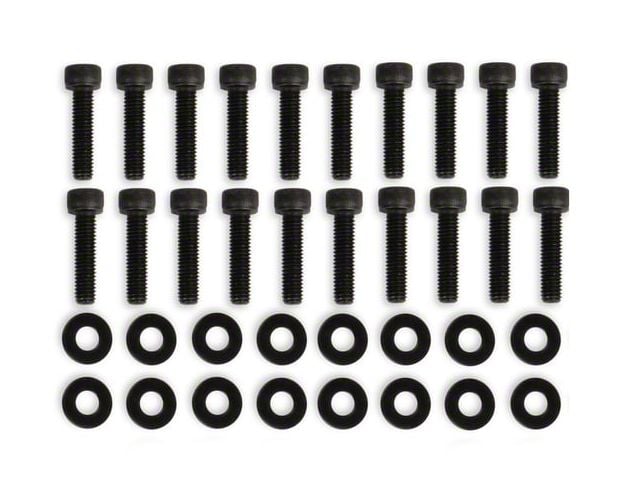 Mr. Gasket Replacement Fabricated Valve Cover Hardware; Black (08-23 V8 HEMI Challenger)
