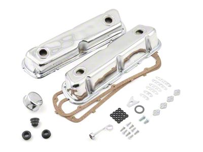 Mr. Gasket Engine Dress-Up Kit; Chrome (79-95 5.0L Mustang)