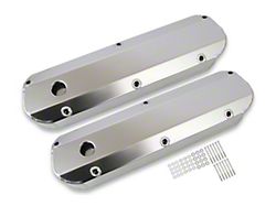 Mr. Gasket Fabricated Aluminum Valve Covers; Silver (79-85 5.0L Mustang)