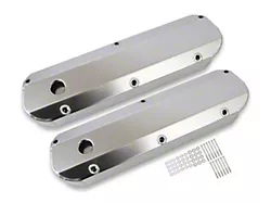 Mr. Gasket Fabricated Aluminum Valve Covers; Silver (79-85 5.0L Mustang)