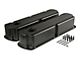 Mr. Gasket Finned Fabricated Aluminum Valve Covers; Black (79-85 5.0L Mustang)